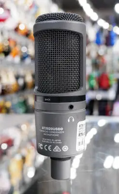 Audio-Technica - AT2020USB+ USB Cardioid Condenser Microphone - Black 2
